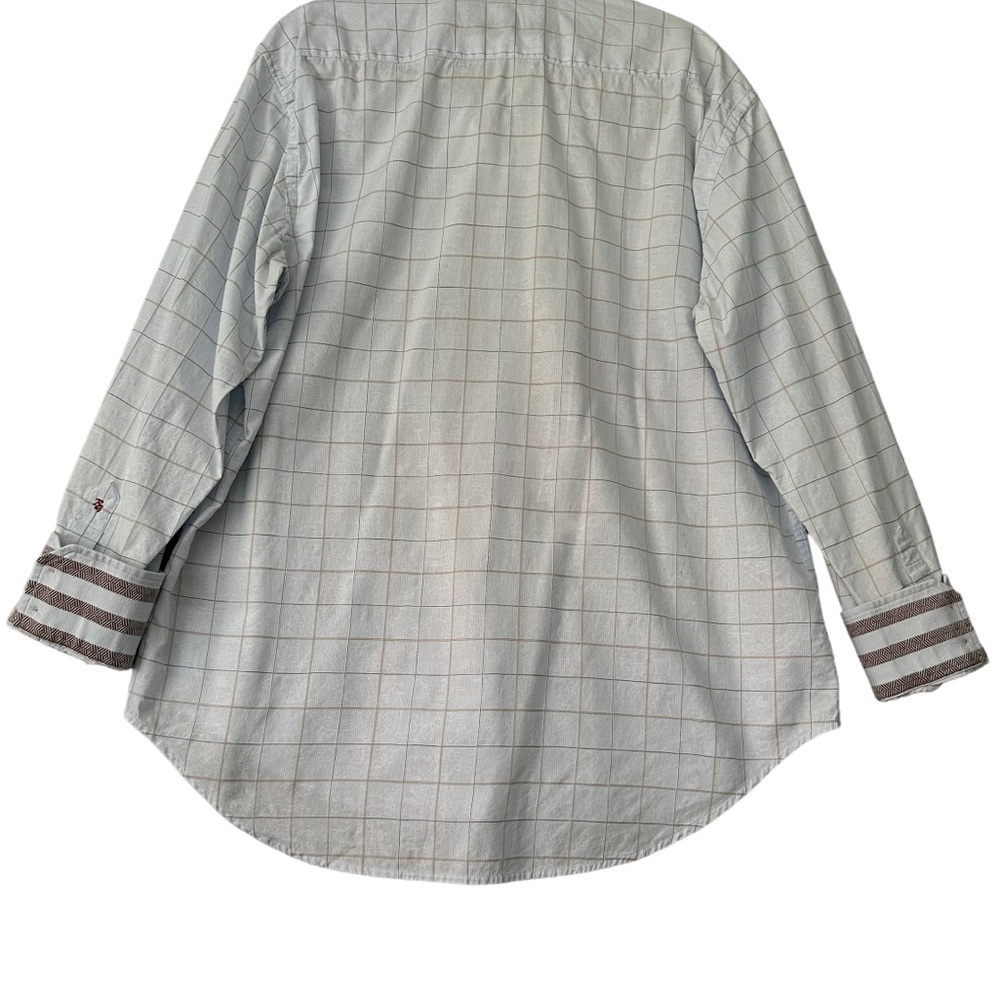 Robert Graham | Plaid Flip Cuff Button Down Shirt Size XL - Picture 7 of 12